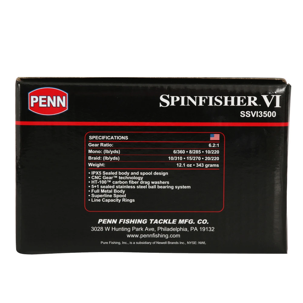 PENN Spinfisher VI 3500 Spinning Reel 2 PENN Spinfisher VI 3500 Spinning Reel - Image 2