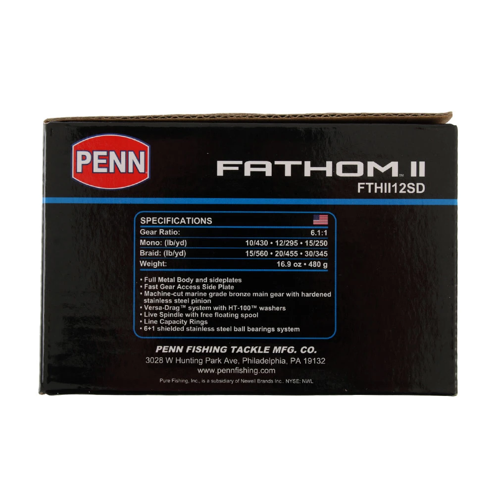 PENN Fathom II 12 Overhead Star Drag Reel 2 PENN Fathom II 12 Overhead Star Drag Reel - Image 2