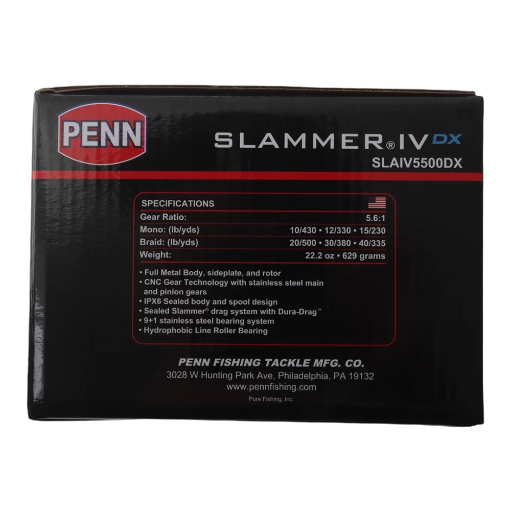 PENN Slammer IV DX 5500 Spinning Reel 2 PENN Slammer IV DX 5500 Spinning Reel - Image 2